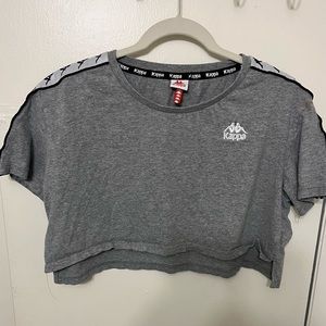 Cropped Gray Kappa Top